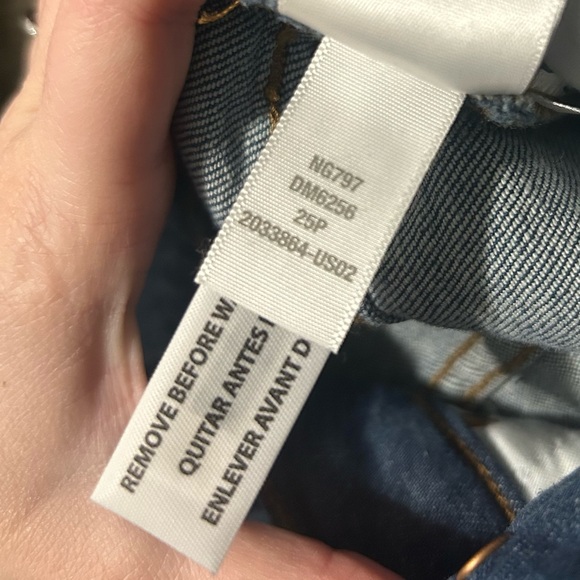 Madewell The Perfect Vintage Petite Wide-Leg Jean Size 25P - Picture 8 of 8